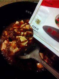 家常菜香辣肉末烧豆腐做法图解9)