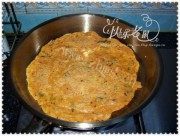 自制辣白菜煎饼做法图解5)