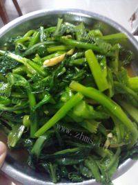 甘脆的蚝油菜心