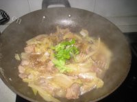 家常菜五花肉白菜炖粉条