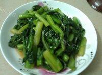 喷香的清炒菜心做法图解5)