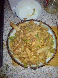 自己做的鸡蛋炒饼