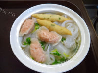 美味的鱼丸虾饺汤河粉的做法图解八