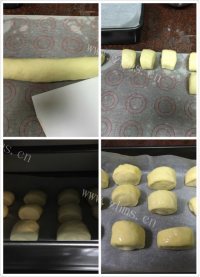 自制牛奶小馒头做法图解7)