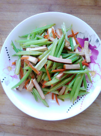 家常菜香芹炒豆干