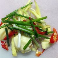 美味芹菜肉丝豆干做法图解4)