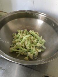 蒜香蠔油有机花菜做法图解9)
