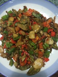 美味的莴笋干炒肉做法图解10)