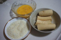 美味的酥炸香蕉做法图解1)