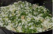芥兰炒饭做法图解6)