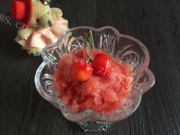 夏日樱桃西瓜冰沙#新鲜从做法图解5)