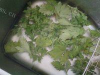 自己做的芹菜叶蛋饼做法图解1)