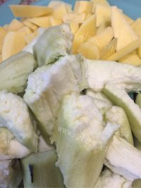 香气浓郁的茄子土豆泥做法图解1)