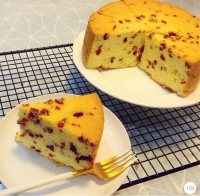 自制蔓越莓戚风蛋糕