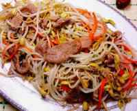 美味绿豆芽香炒里脊肉做法图解10)