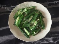 五味俱全的炒秋葵做法图解8)