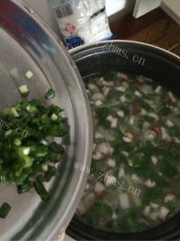 早餐菠菜香菇瘦肉粥做法图解14)