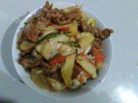 家常菜茭白炒肉