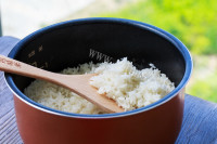 秀色可餐的五彩素炒米做法图解3)