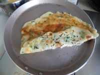 自制韭菜鸡蛋煎饼做法图解16)
