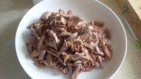 葱香土豆烧鸡心做法图解1)