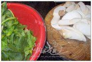 家常菜杏鲍菇炒菠菜做法图解1)