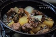 香茅紫苏焖牛犍做法图解5)