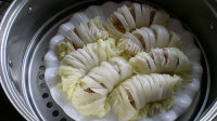 清爽的蒸如意菜卷做法图解8)
