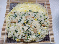 美味的海苔蛋包饭做法图解6)
