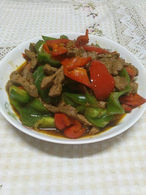 唇齿留香的青椒炒猪肝