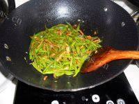 自制四季豆炒肉丝