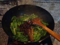 味道不错的豆豉鲮鱼油麦菜做法图解6)