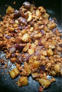最爱的肉末茄子做法图解5)