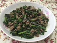 家常牛肉炒韭菜做法图解7)