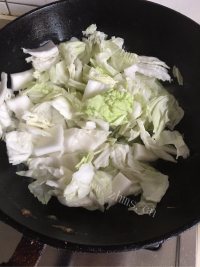 白菜炖豆腐做法图解3)