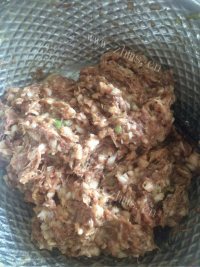 绿色美食四喜丸子做法图解2)
