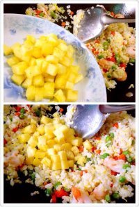 香飘十里的菠萝炒饭做法图解9)