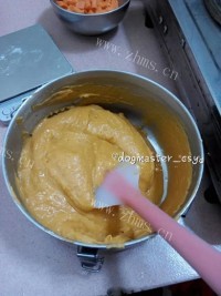 自制红薯蛋糕做法图解6)