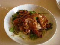 美味的香煎五花肉