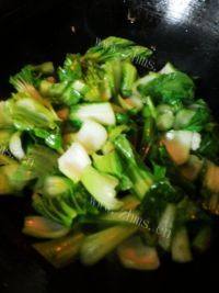 养颜的油菜炒鸡蛋做法图解6)