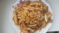 自己做的素炒饼