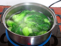 家常菜白灼小棠菜做法图解3)