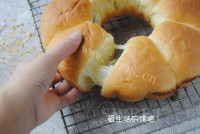 蜜豆蓝莓酱夹心包做法图解15)