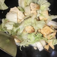 白菜炒豆腐做法图解10)