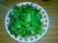鲜香可口炒油菜做法图解7)