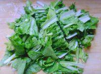 小白菜炒肉做法图解1)