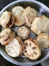 家常菜糖醋藕夹做法图解13)