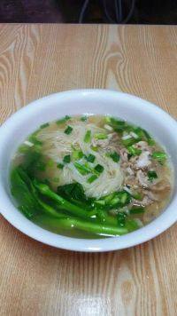 好吃不腻的青菜肉丝面