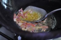 培根辣白菜炒饭做法图解4)