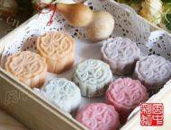 缤纷冰皮月饼做法图解7)